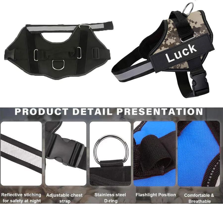 5 Point Star Personalized Dog Harness
