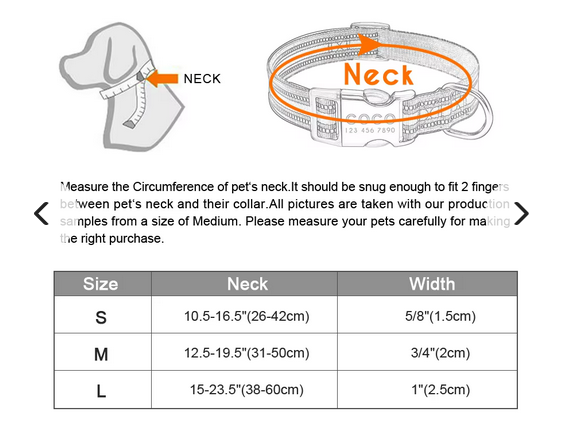 Nylon Personalized Dog Collar