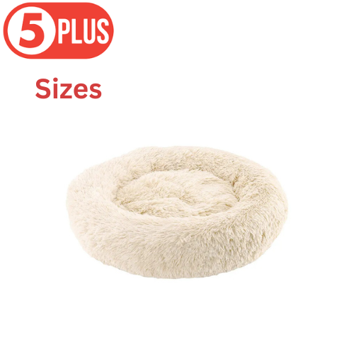 Cream Calming Dog Bed
