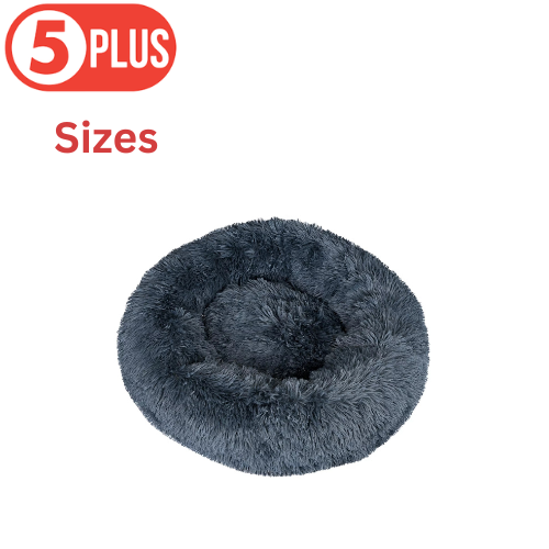 Navy Blue Calming Dog Bed