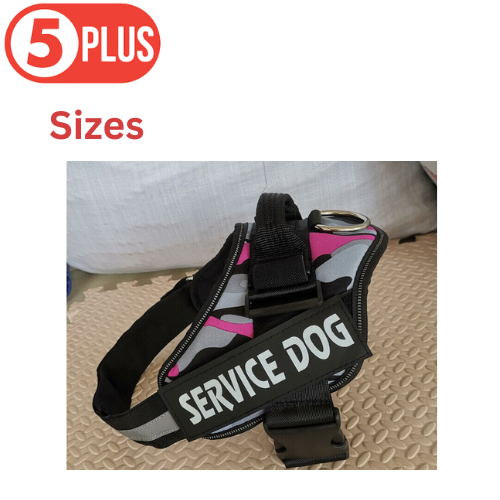 Red Rose Camo Personalized Dog Harness