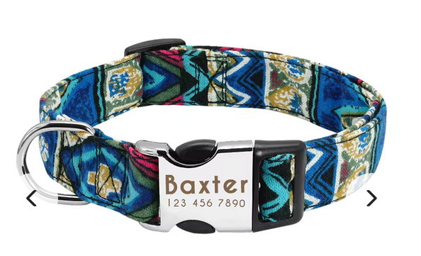 Nylon Personalized Dog Collar
