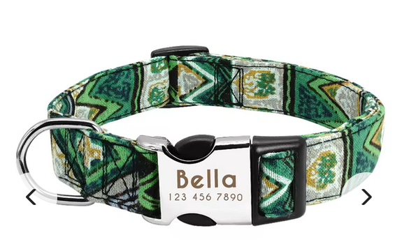 Nylon Personalized Dog Collar