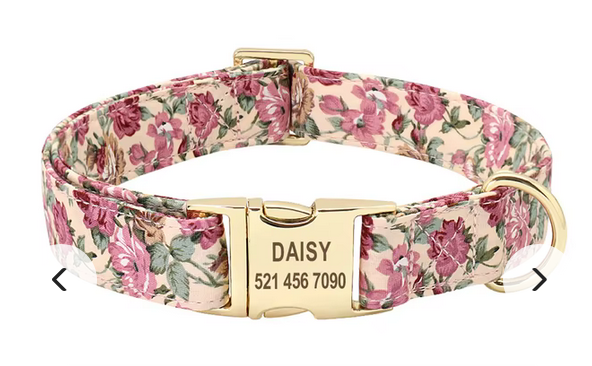 Nylon Personalized Dog Collar