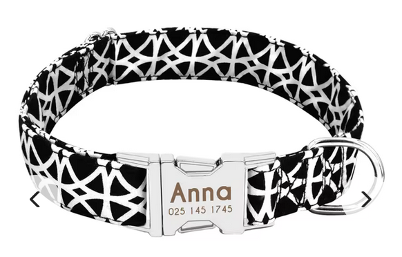 Nylon Personalized Dog Collar