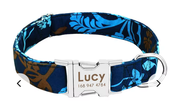 Nylon Personalized Dog Collar