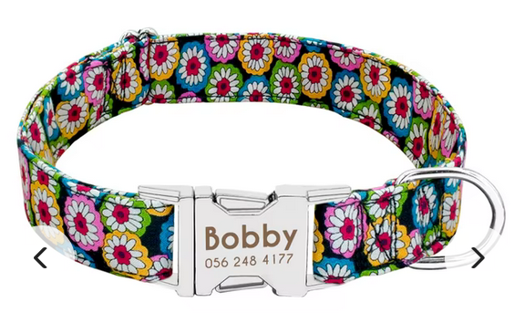 Nylon Personalized Dog Collar