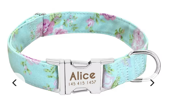 Nylon Personalized Dog Collar