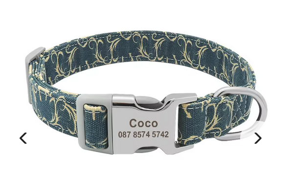 Nylon Personalized Dog Collar