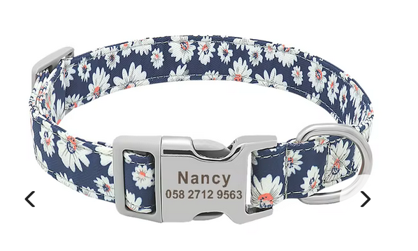 Nylon Personalized Dog Collar
