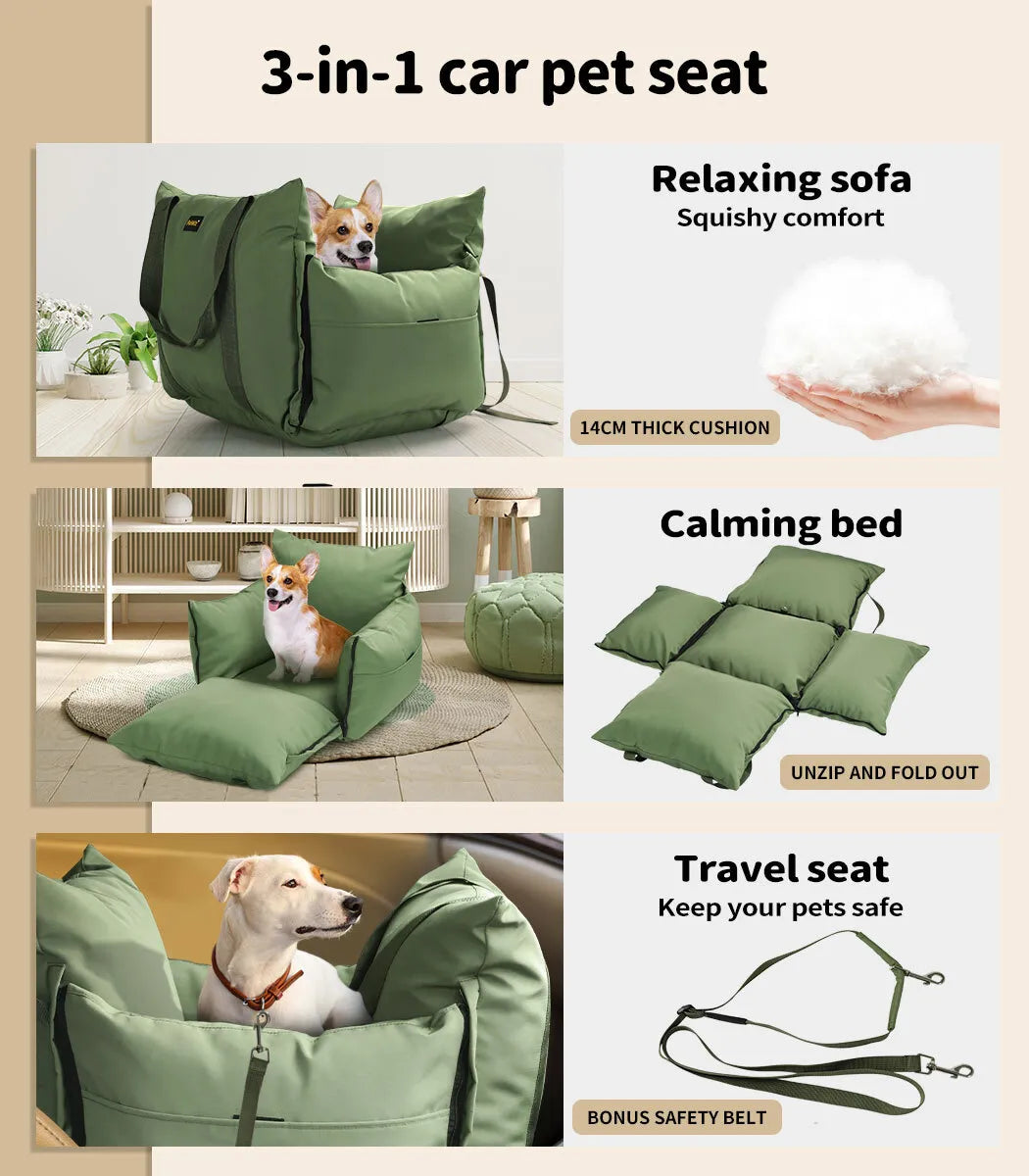 Black Car Seat - With Belt