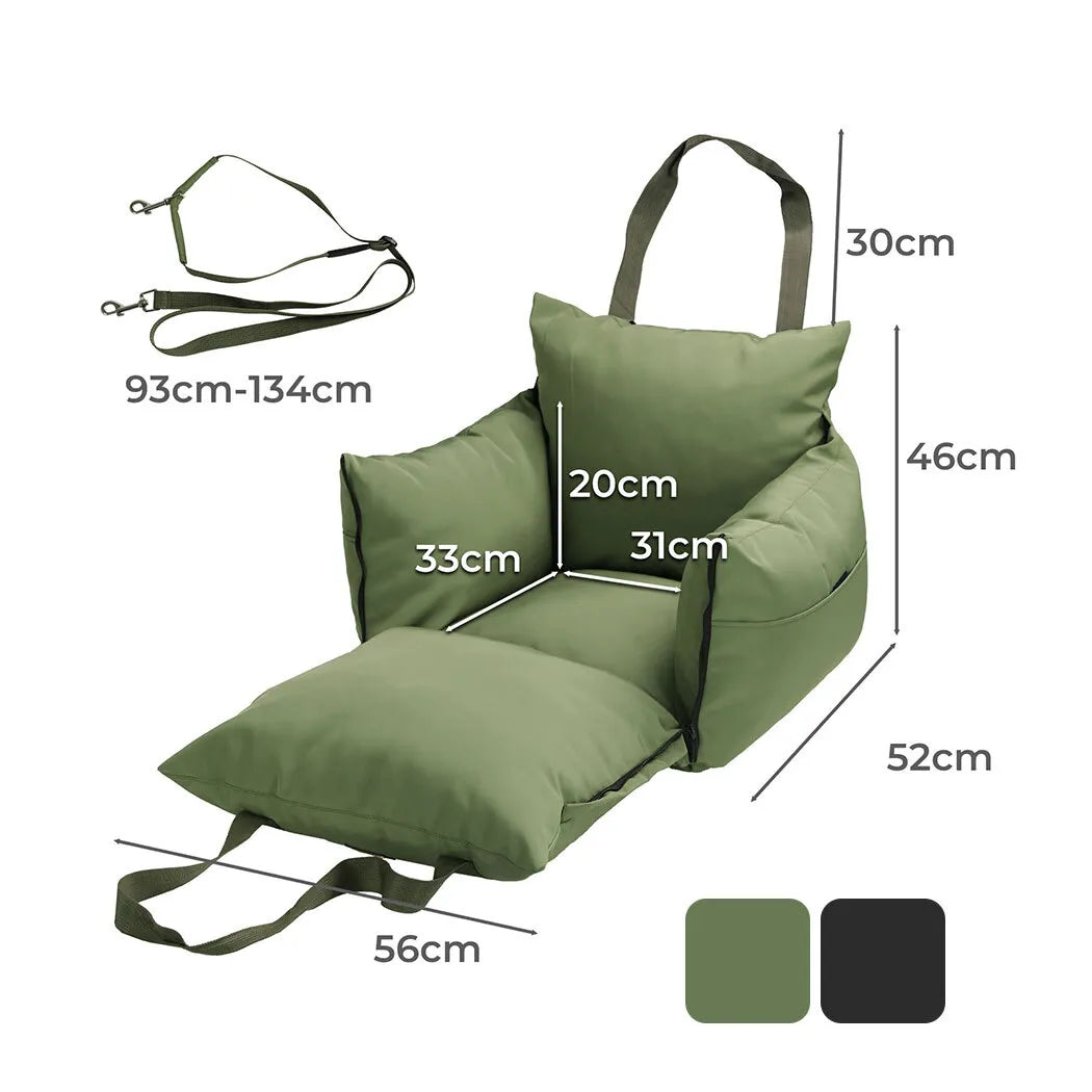 Black Car Seat - With Belt
