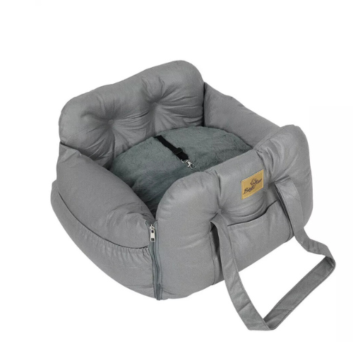 Grey Dog Car Seat Cover