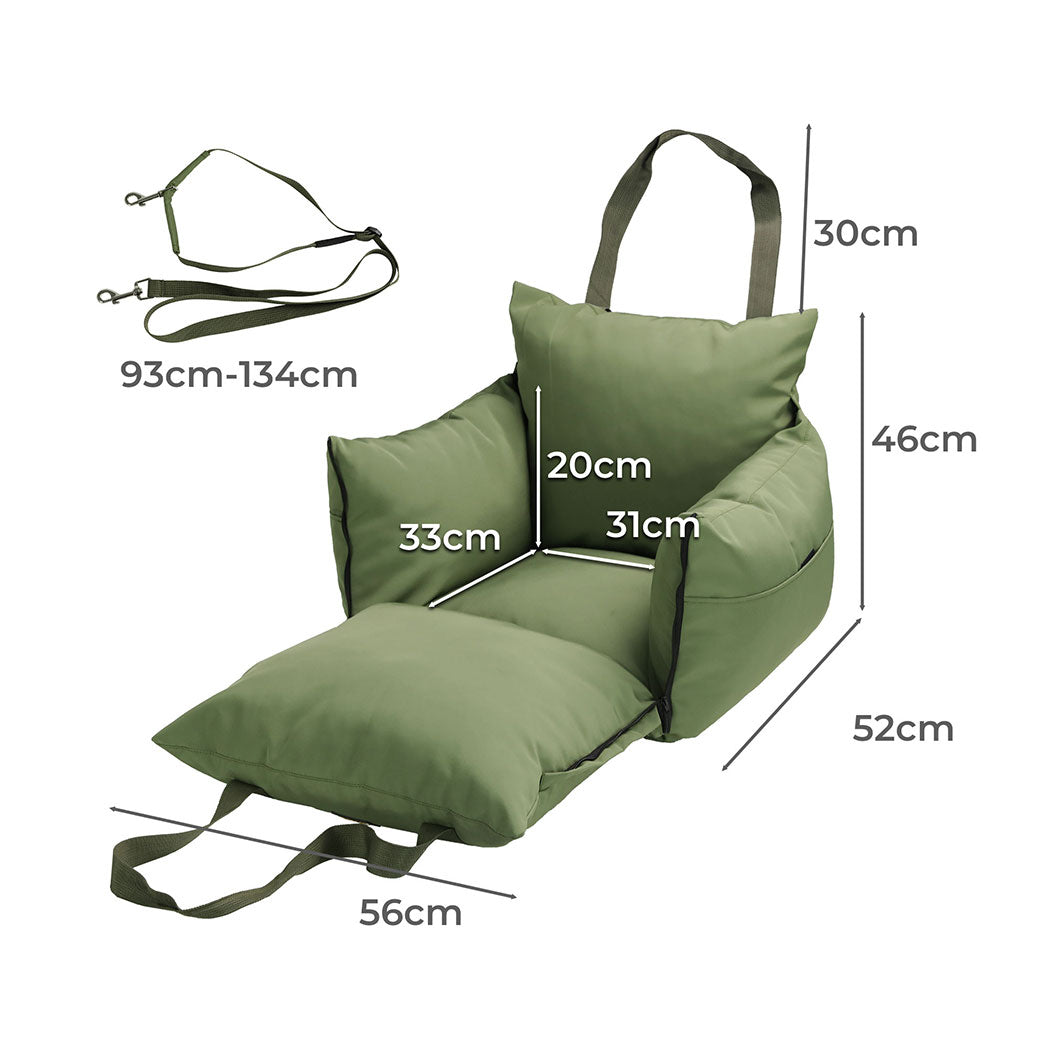 Black Car Seat - With Belt