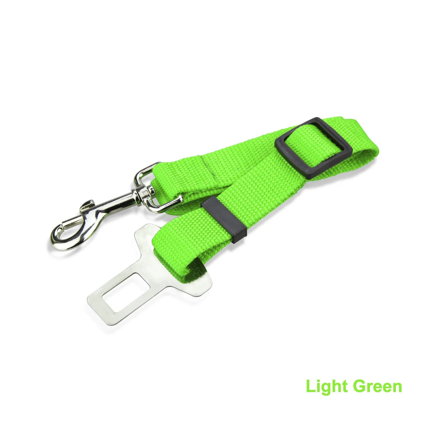 Light Green Seat Belt Buckle & Leash