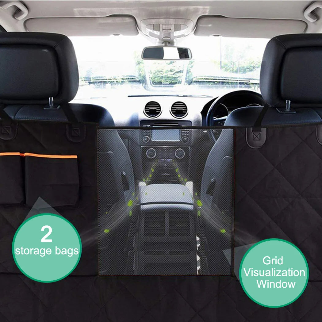 Black Dog Seat Cover - With Safty Belt